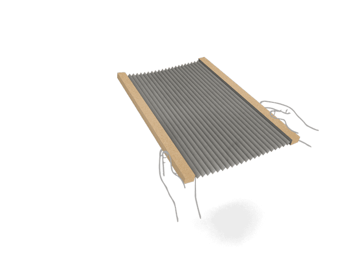 Collapsing the used filter to seal in dirt